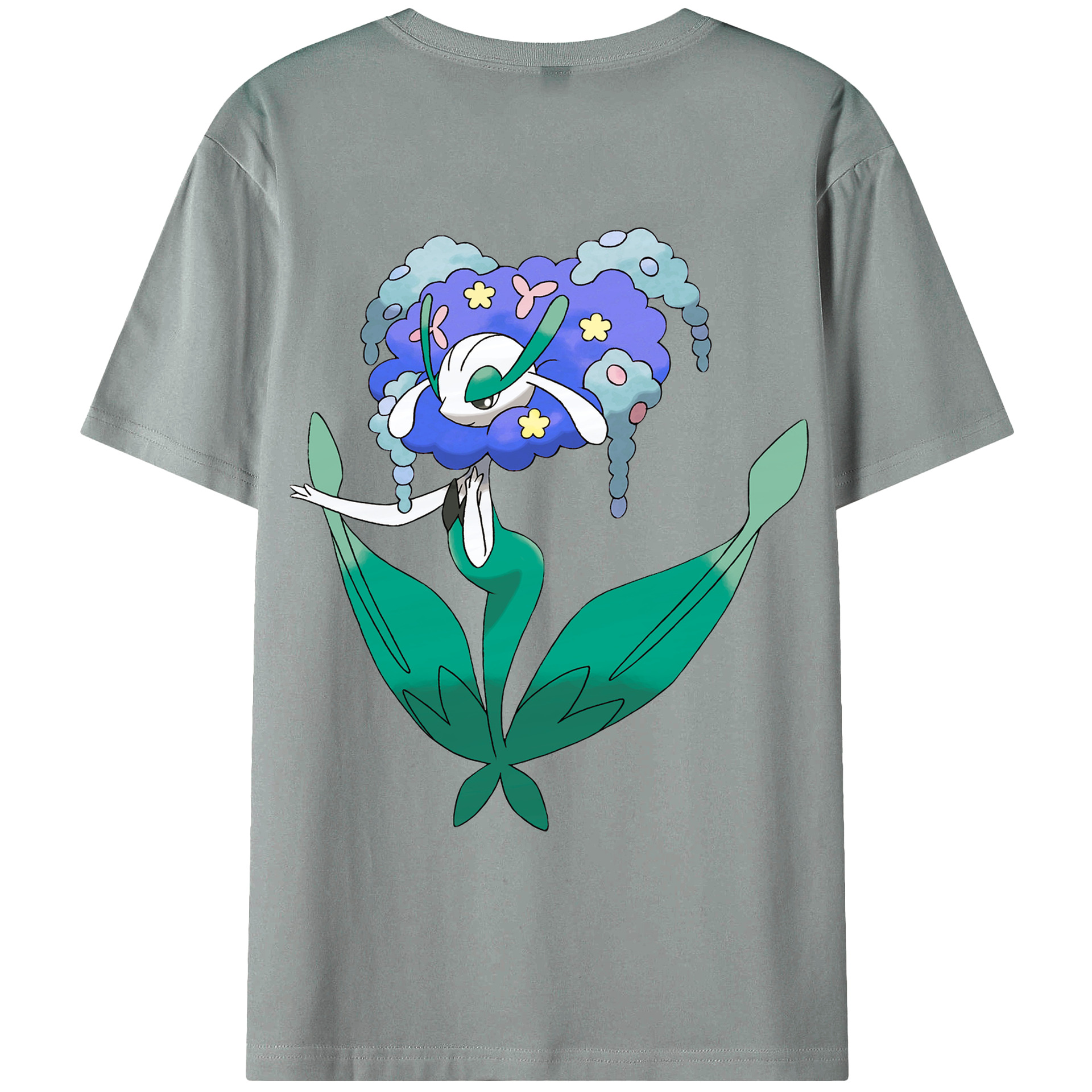 （画像用） ポケットモンスター Pokémon 綿100％ メンズ半袖Tシャツ（バックプリント） 通気性